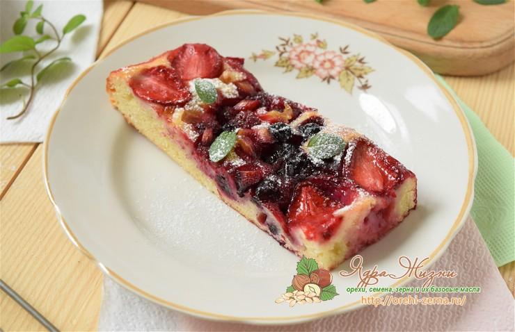 ягодный пирог Дорожки рецепт в домашних условиях