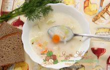 Сырный суп с рисом и сельдереем рецепт