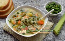 Суп с рисом и стручковой фасолью рецепт в домашних условиях