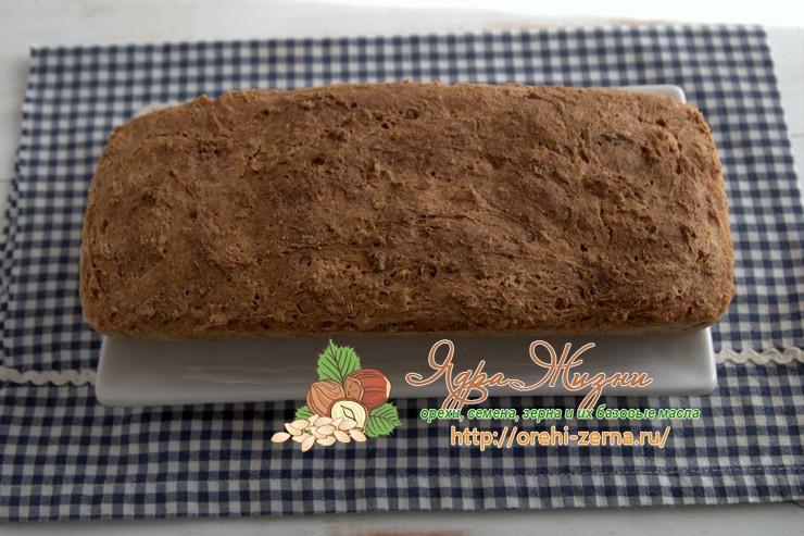 гречневый хлеб с семенами льна