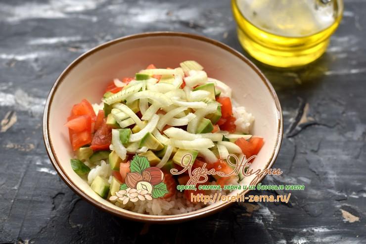 рисовый салат с овощами рецепт в домашних условиях