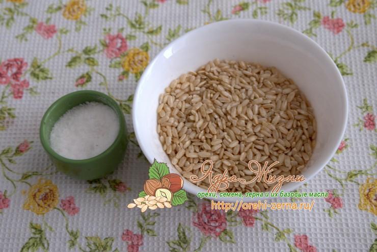 варить неочищенный рис