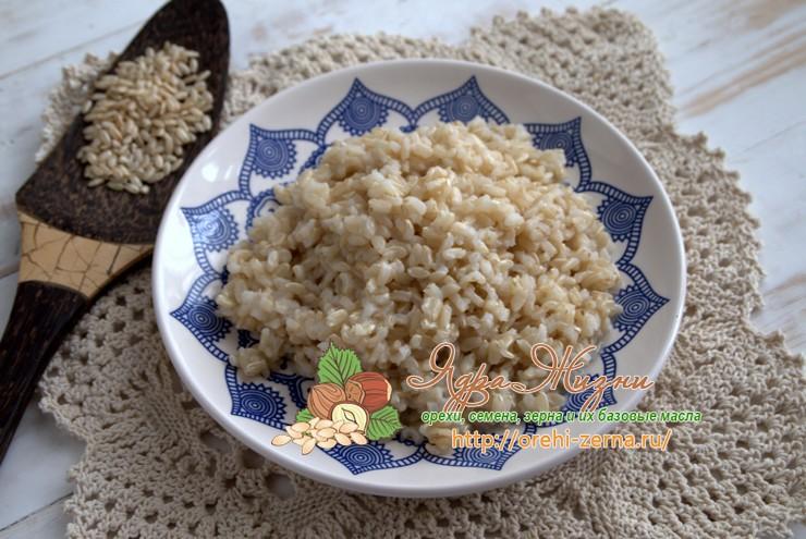 варить неочищенный рис