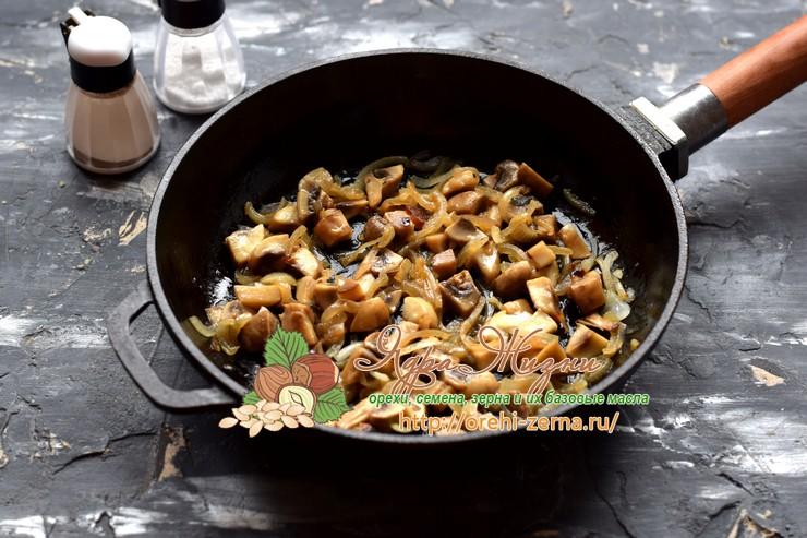 Салат со стручковой фасолью, чечевицей и грибами рецепт в домашних условиях