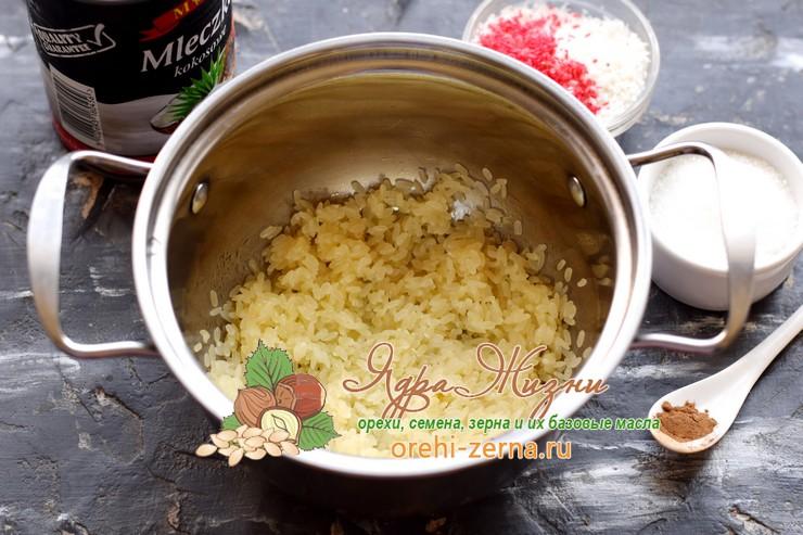 рисовая каша на кокосовом молоке рецепт в домашних условиях