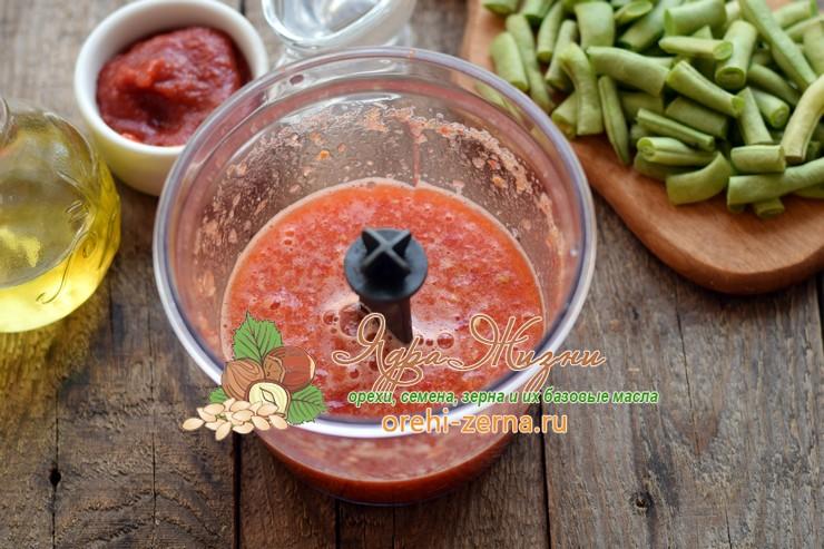 спаржевая фасоль в томатном соусе на зиму рецепт с фото