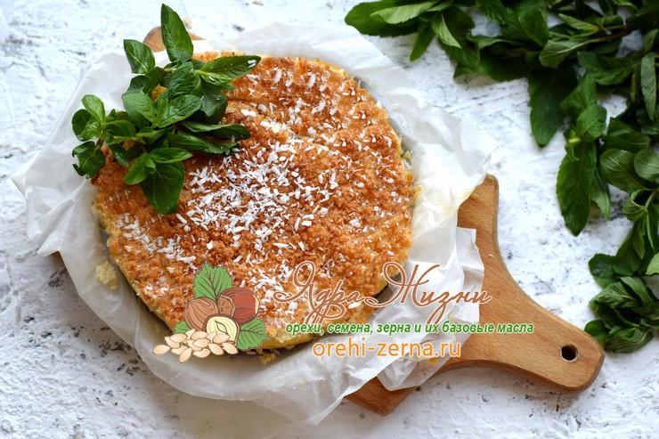 Пирог на кефире с кокосовой стружкой рецепт в домашних условиях