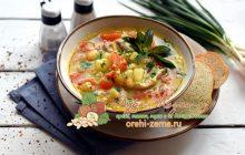 Пшенный суп на курином бульоне с помидорами рецепт в домашних условиях