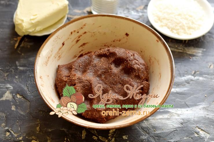 шоколадный рулет из печенья с кокосовой стружкой рецепт в домашних условиях